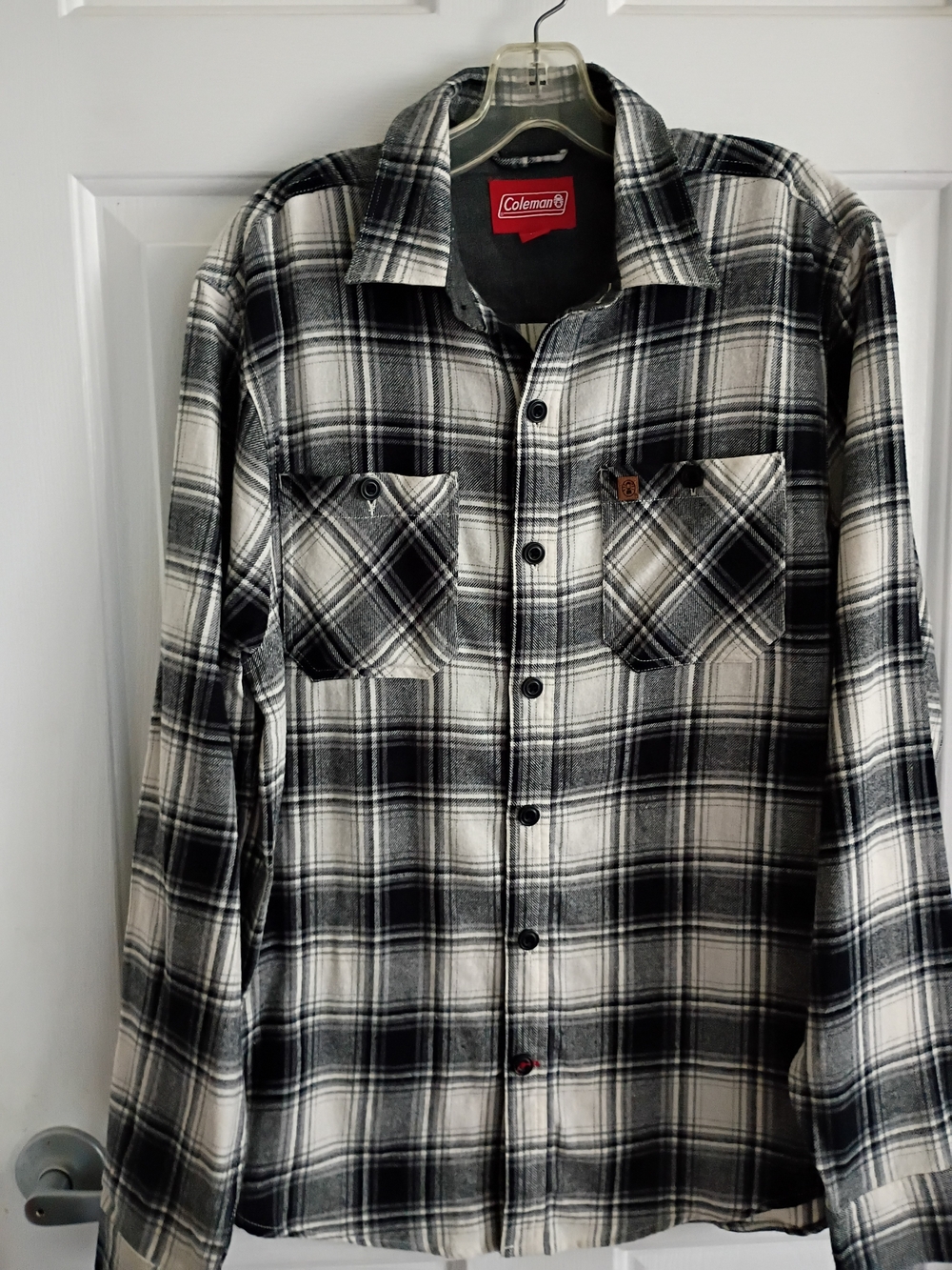 Coleman Black & White Plaid Button-Up Shirt